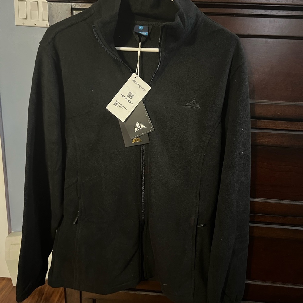Black Full-Zip Fleece Jacket